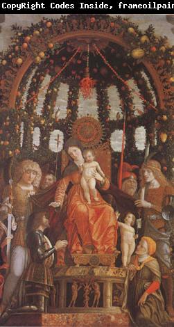 Andrea Mantegna Virgin and Child Surrounded by Six Saints and Gianfrancesco II Gonzaga (mk05)